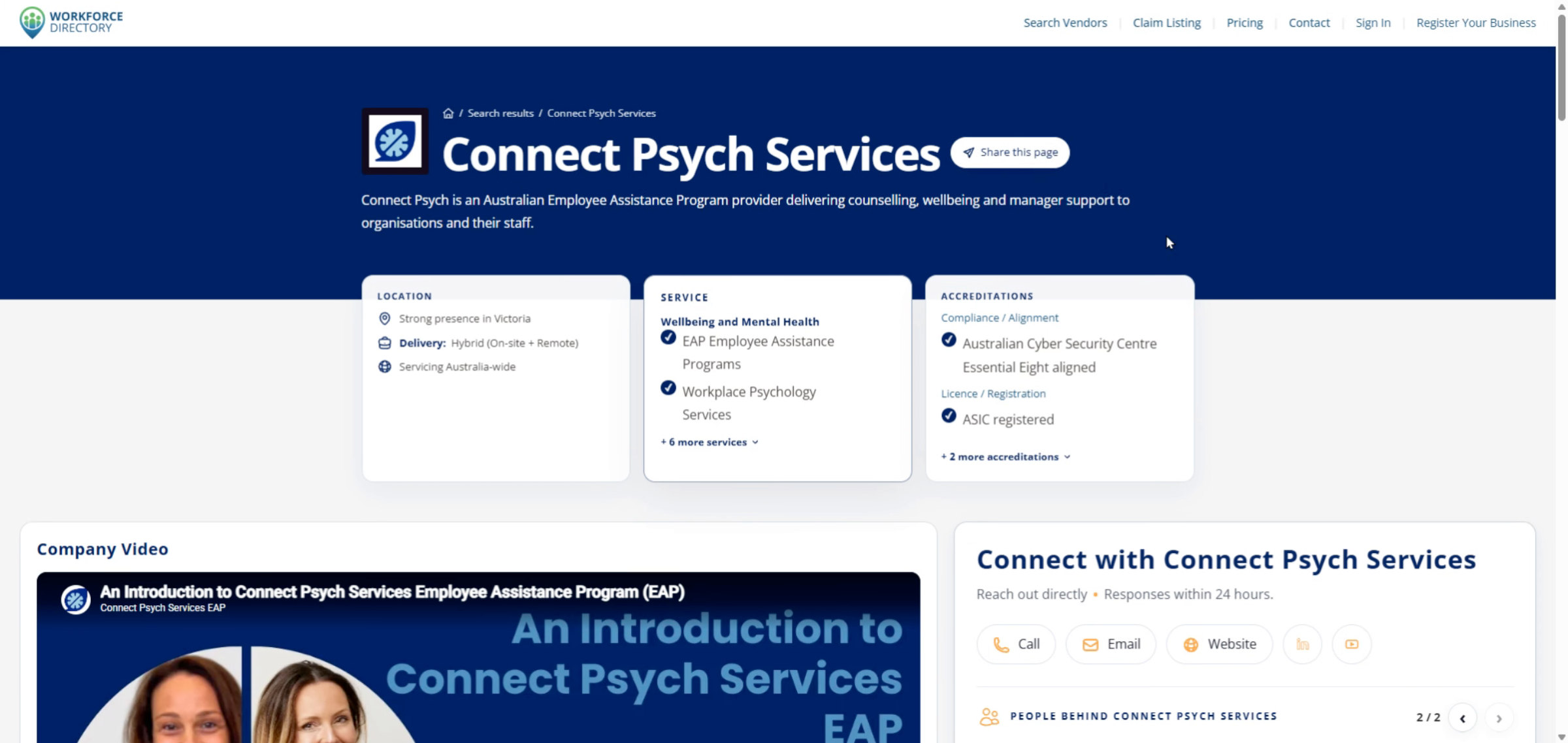 Step 8: Review the company profile