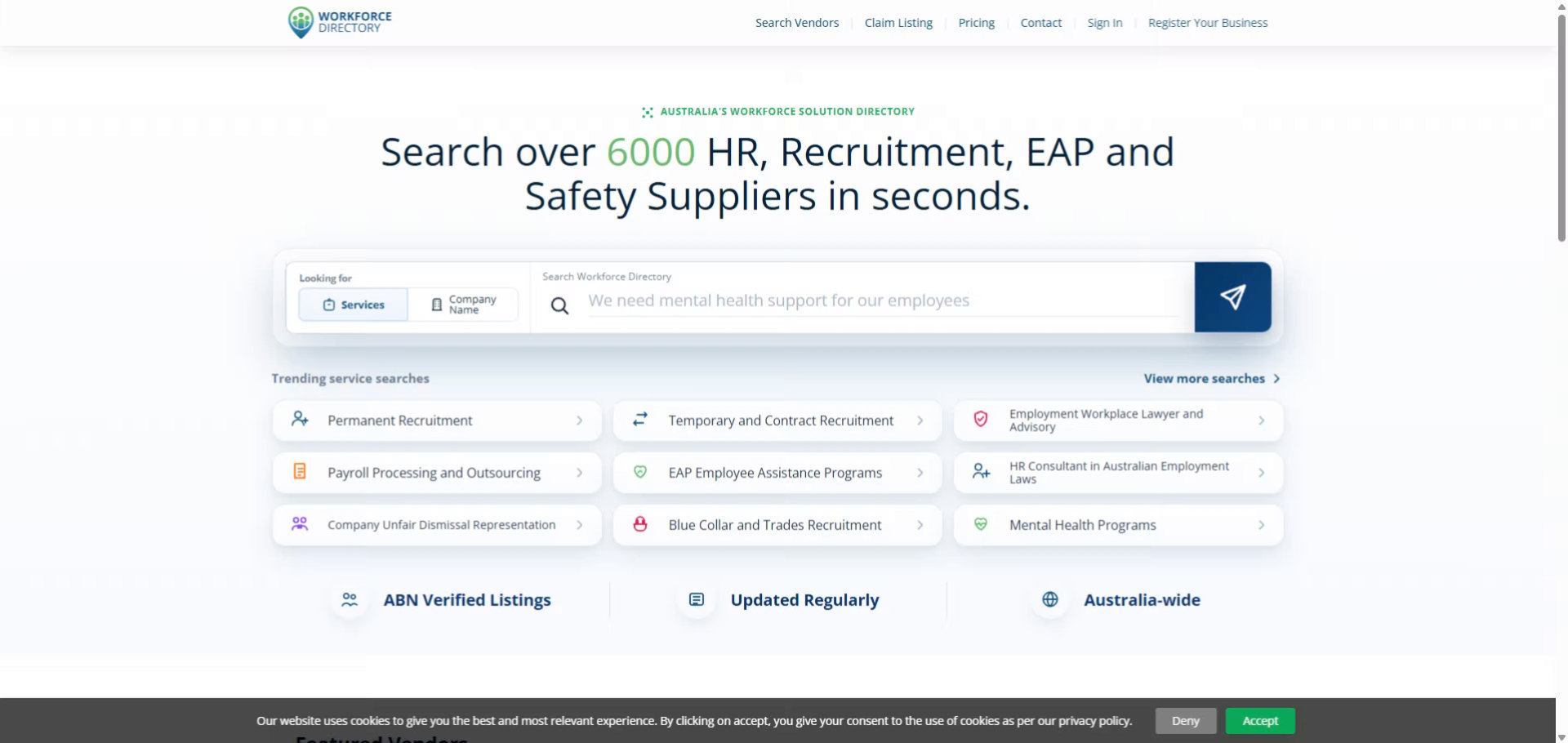 Step 2: Review the service search process