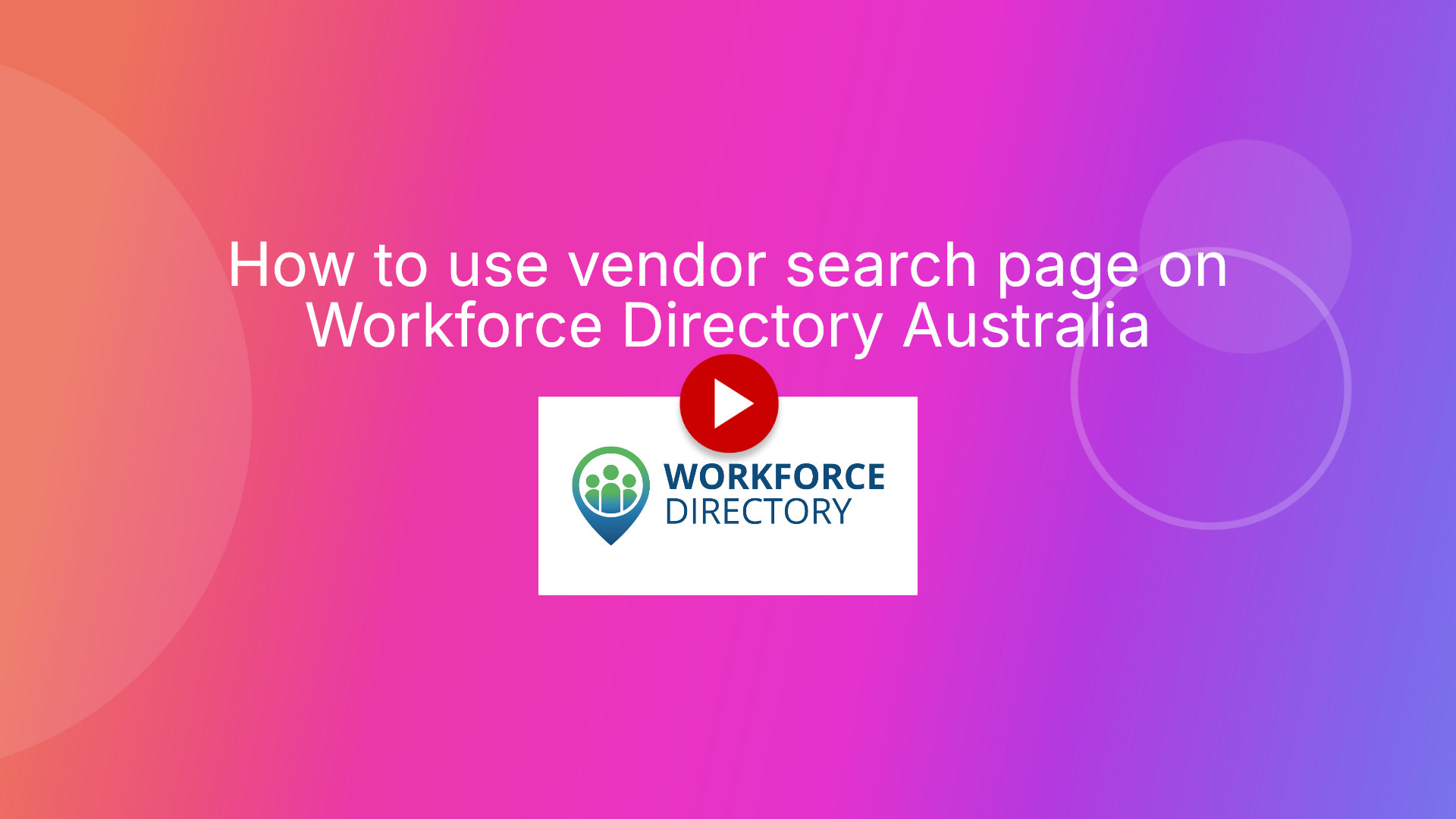 Step 1: Open vendor search